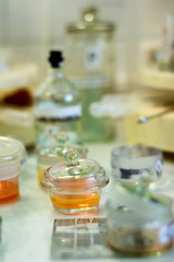 Fototapeta na wymiar laboratory glassware, laboratory examination, laboratory testing, laboratory analysis, lab test
