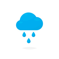 Rain cloud icon vector