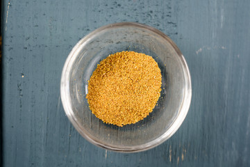 Cumin (Cuminum cyminum) Food Ingredient In Glass Bowl