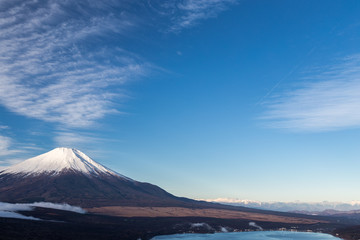 Mt.Fuji and Yamanakako. Shot in the early morning.