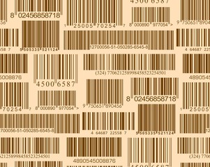 Background with bar codes. 