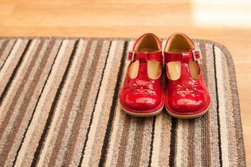 Shoes Pair Red Childs Lifestyle