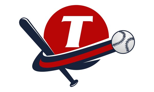 Base Ball Letter T