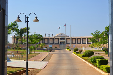 The Houses of Parliament in Lilongwe - the capital city Malawi.
