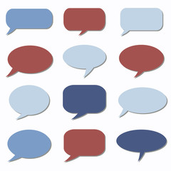 Thought frame. Speech bubble. Dream cloud. Talk balloon. Quote b