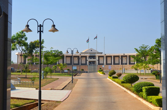 The Houses Of Parliament In Lilongwe - The Capital City Malawi.
