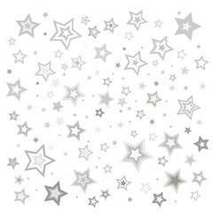 Background with various size grey stars. Vector illiustration - 130895329