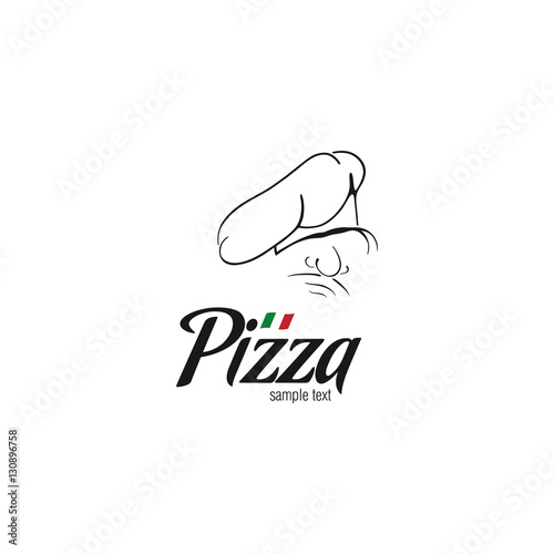 Quot Pizza Logo Design Template With Cap Chefs Quot Stock Image And Royalty Free Vector Files On Pizza Logo Design Template