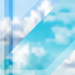 Vector Abstract Cloudy Sky Illustration