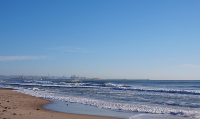 Road up hill green grass under clouds and blue sky. Rural road.Up hill road.Vintage road.