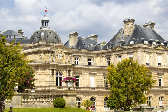 Luxembourg Palace in Paris. Former royal residence, now repurposed & used as the meeting place for the French senate.