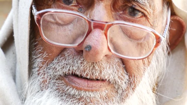 Portrait of a Senior Indian Man