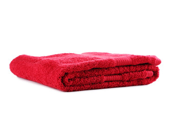 Rolled up towels isolated on a white background