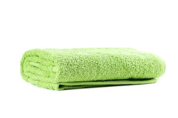 Rolled up towels isolated on a white background
