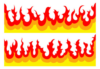 Fire-Flames Graphic is an illustration of two fire graphics with licking flames.