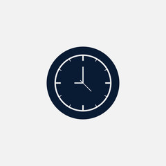 Clock icon simple illustration