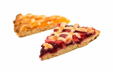 a piece of fruit pie