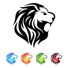 lion head, lion logo design