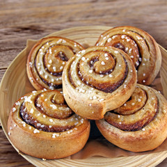 fresh baked cinnamon rolls 