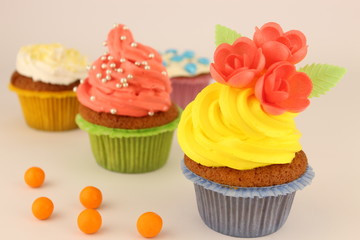 cupcakes with bonbons