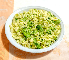 Orecchiette Cime di Rapa traditional pasta broccoli recipe from