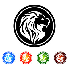 lion head, lion logo design