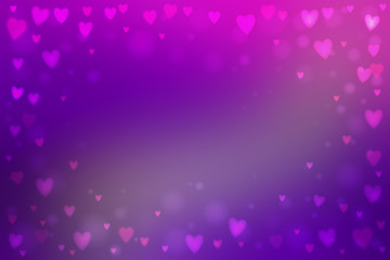 Abstract hearts lights background