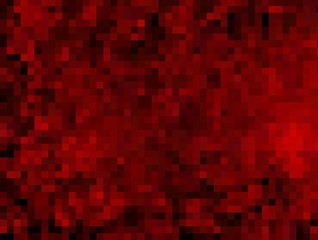 Fototapeta premium Abstract dark red squares pixelated background.