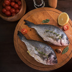 Fresh uncooked dorado