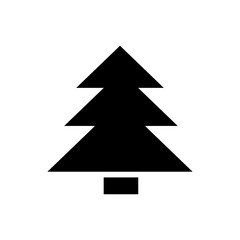 Vector flat icon christmas tree
