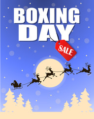 Vintage vector Boxing Day design