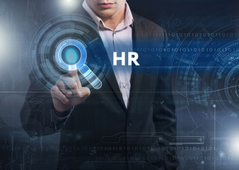 Business, Technology, Internet and network concept. Business man
