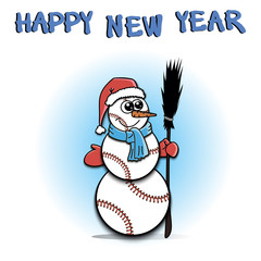 Snowman of baseball