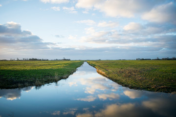 two fields divided by reflection