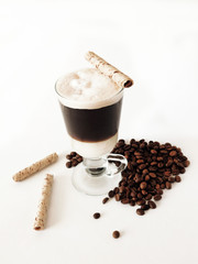 Coffee Bom Bon in Irish glass