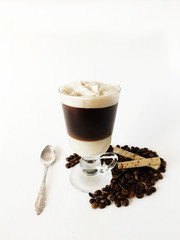 Coffee Bom Bon in Irish glass