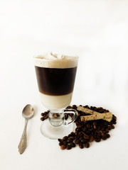 Coffee Bom Bon in Irish glass