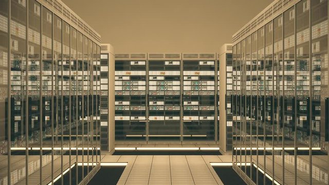Data Center Server Room Rendefarm Hi-Tech Cluster Storage System
