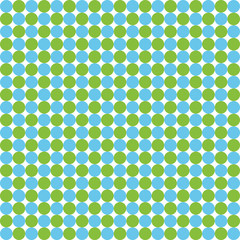 Blue and green polka dots pattern illustration