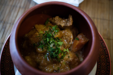 Meals in Carpathians, winter 2016