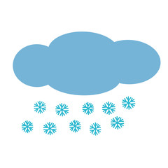 Cloud with snow icon.