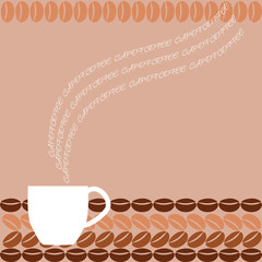 Cap of coffee illustration
