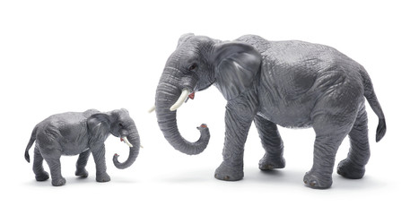 Fototapeta na wymiar Elephant Figurines