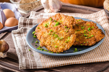 Potato pancakes fried