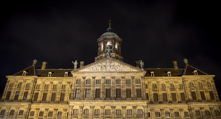 Fototapeta na wymiar dam square amsterdam