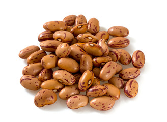 pinto beans isolated on white background