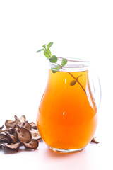 compote of dried fruits in a carafe