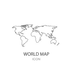 World map icon.