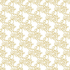 Holiday gift seamless pattern with hand lettering Sorry. Vector illustration for your design