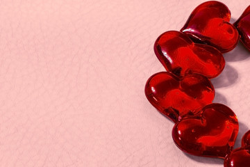 red hearts, valentines day background